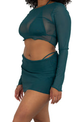 IRATI LONG SLEEVE CROP TOP