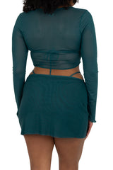 IRATI LONG SLEEVE CROP TOP