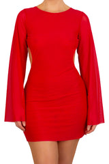 GIZELE OPEN BACK MINI DRESS