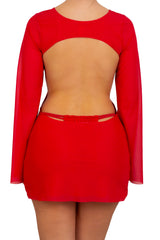 GIZELE OPEN BACK MINI DRESS