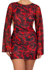 CAPIXABA OPEN BACK MINI DRESS