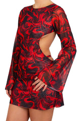 CAPIXABA OPEN BACK MINI DRESS