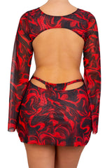CAPIXABA OPEN BACK MINI DRESS