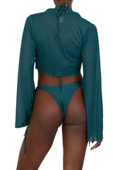 IRATI TIE FRONT CROP SHIRT