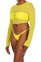 LUZ LONG SLEEVE CROP TOP