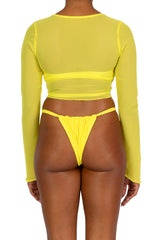 LUZ LONG SLEEVE CROP TOP