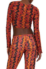 MARACUYA LONG SLEEVE CROP TOP