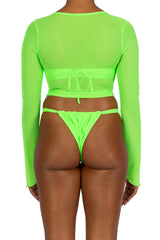 MARGARITA LONG SLEEVE CROP TOP