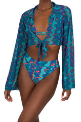 MAR TIE FRONT CROP SHIRT