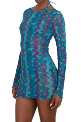 MAR LONG SLEEVE MINI DRESS