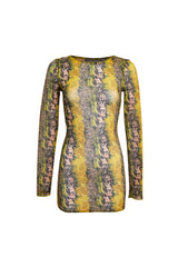 AROUCA LONG SLEEVE MINI DRESS