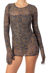 REINA LONG SLEEVE MINI DRESS