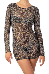 LOLITA LONG SLEEVE MINI DRESS