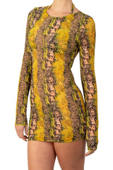 AROUCA LONG SLEEVE MINI DRESS