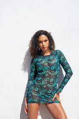 ESMERALDA LONG SLEEVE MINI DRESS
