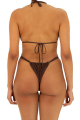 MARRON RUCHED BOTTOM