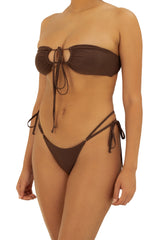 MARRON BANDEAU TOP