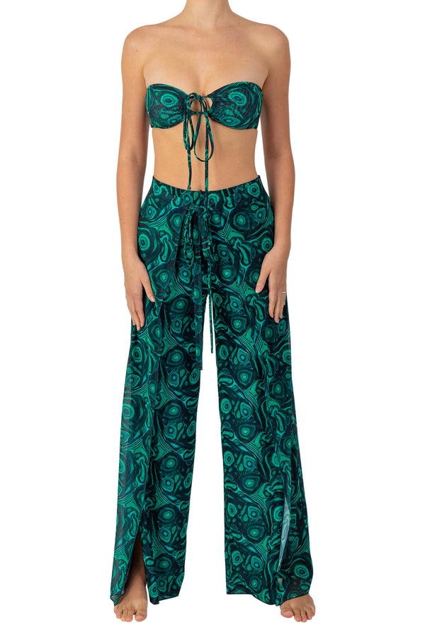 Green Batik Wrap Around Trousers By Wear the World | notonthehighstreet.com